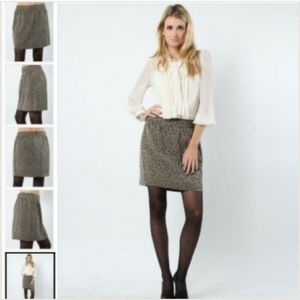 Bananna Republic Lepord Print Mini Skirt